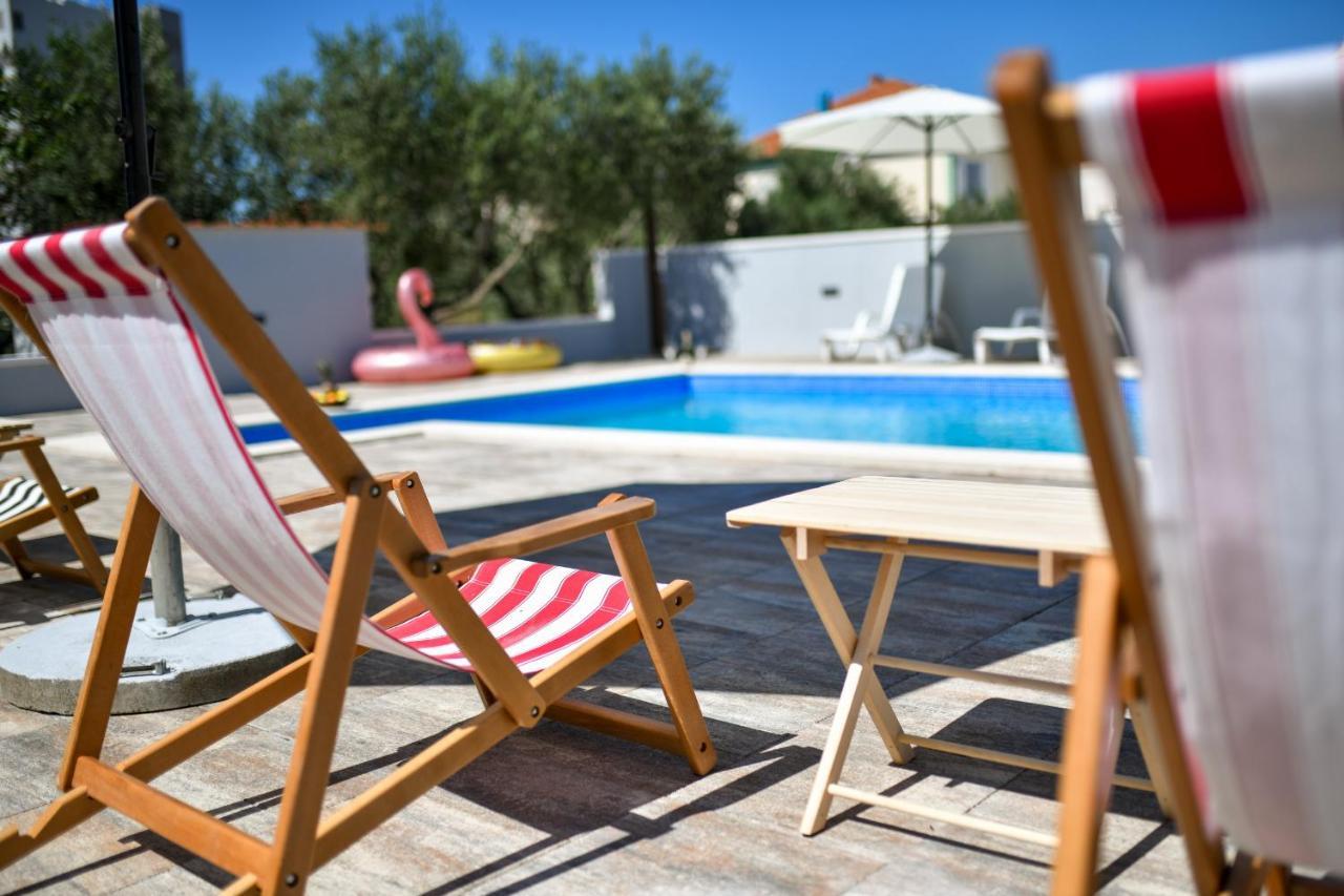 Pool House Luka Leilighet Zadar Eksteriør bilde